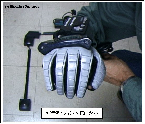 超音波発振器をアップで